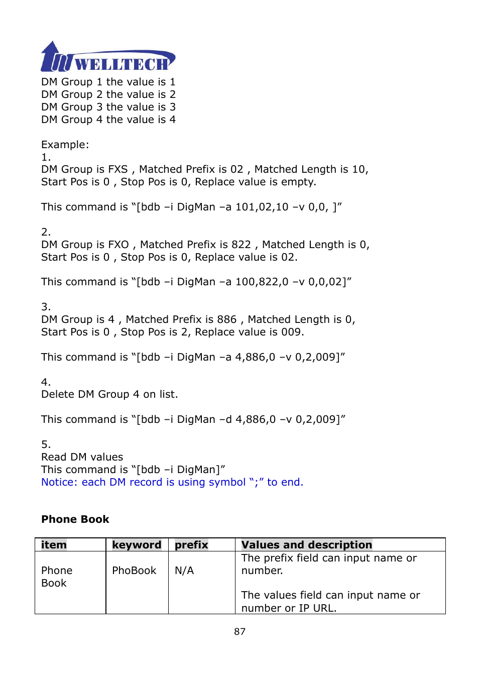 Welltech WG2504 FXS V.4.02 User Manual | Page 87 / 95