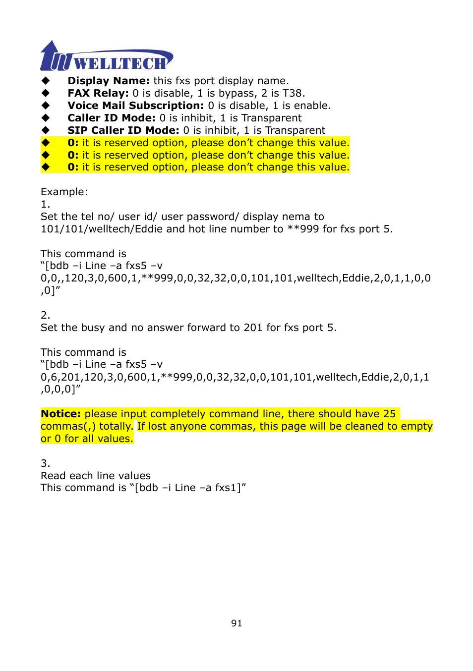 Welltech WG2504 FXS V.4.02 User Manual | Page 91 / 95