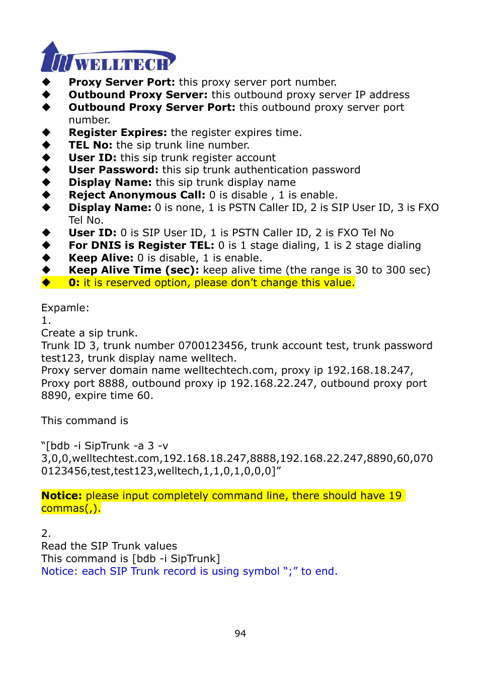 Welltech WG2504 FXS V.4.02 User Manual | Page 94 / 95