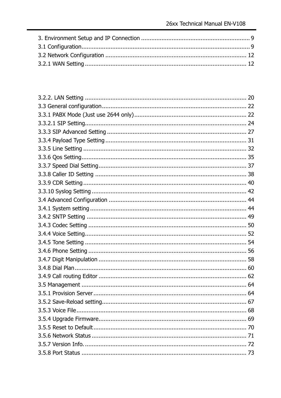 Welltech WG26xx Series V.1.08a User Manual | Page 2 / 95