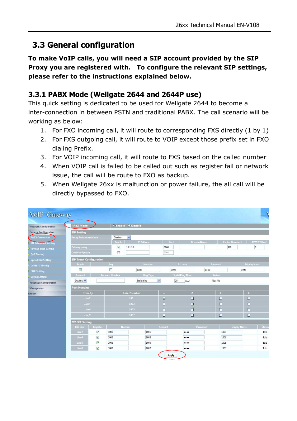 3 general configuration | Welltech WG26xx Series V.1.08a User Manual | Page 23 / 95