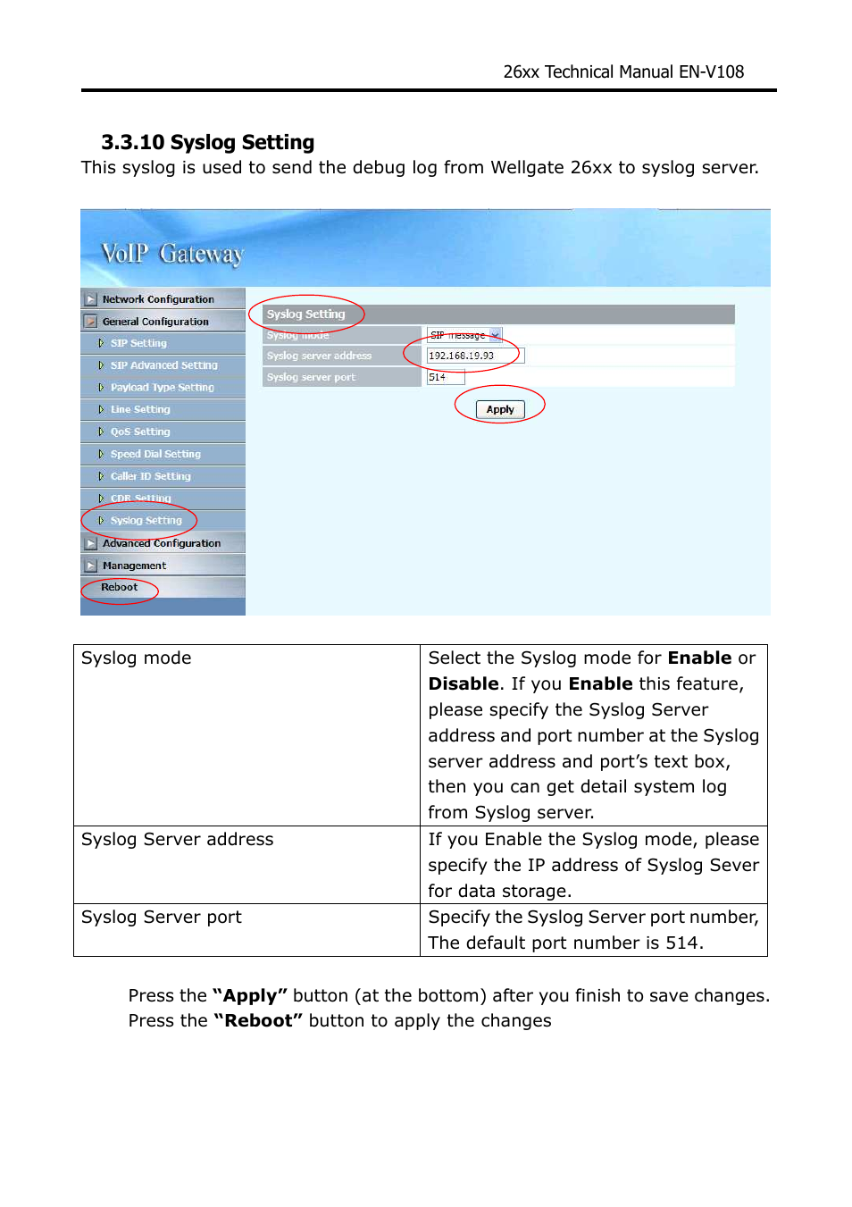 Welltech WG26xx Series V.1.08a User Manual | Page 43 / 95