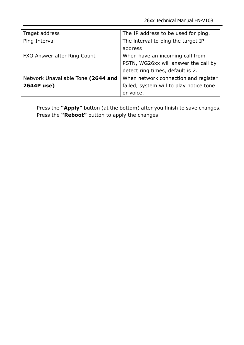 Welltech WG26xx Series V.1.08a User Manual | Page 49 / 95