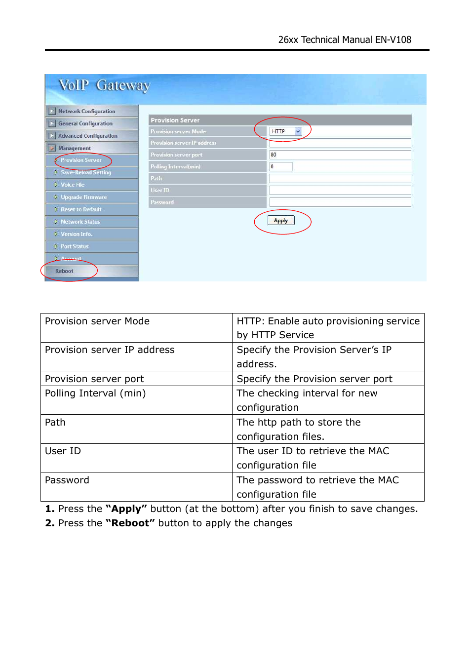 Welltech WG26xx Series V.1.08a User Manual | Page 66 / 95