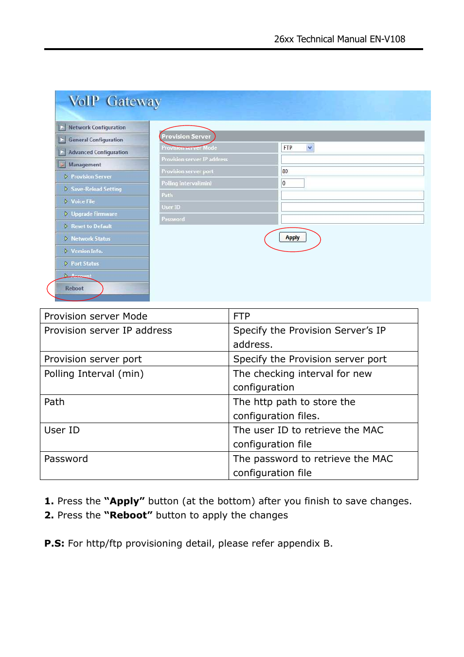 Welltech WG26xx Series V.1.08a User Manual | Page 67 / 95