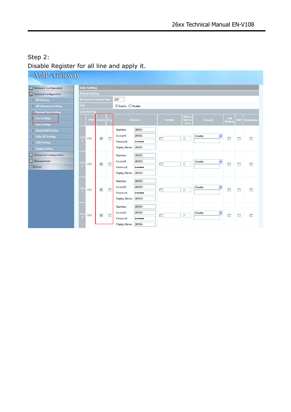 Welltech WG26xx Series V.1.08a User Manual | Page 78 / 95