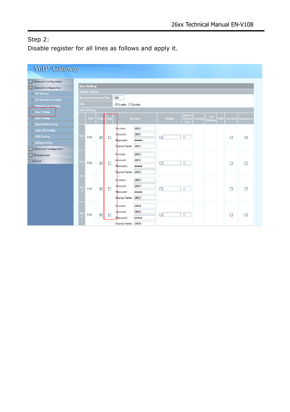 Welltech WG26xx Series V.1.08a User Manual | Page 81 / 95