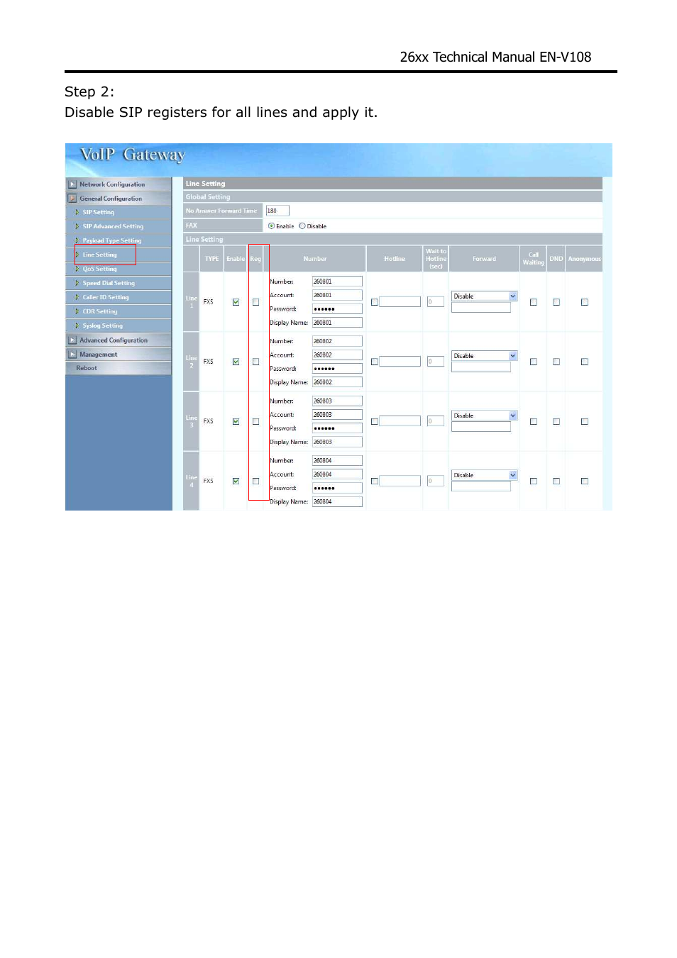 Welltech WG26xx Series V.1.08a User Manual | Page 88 / 95