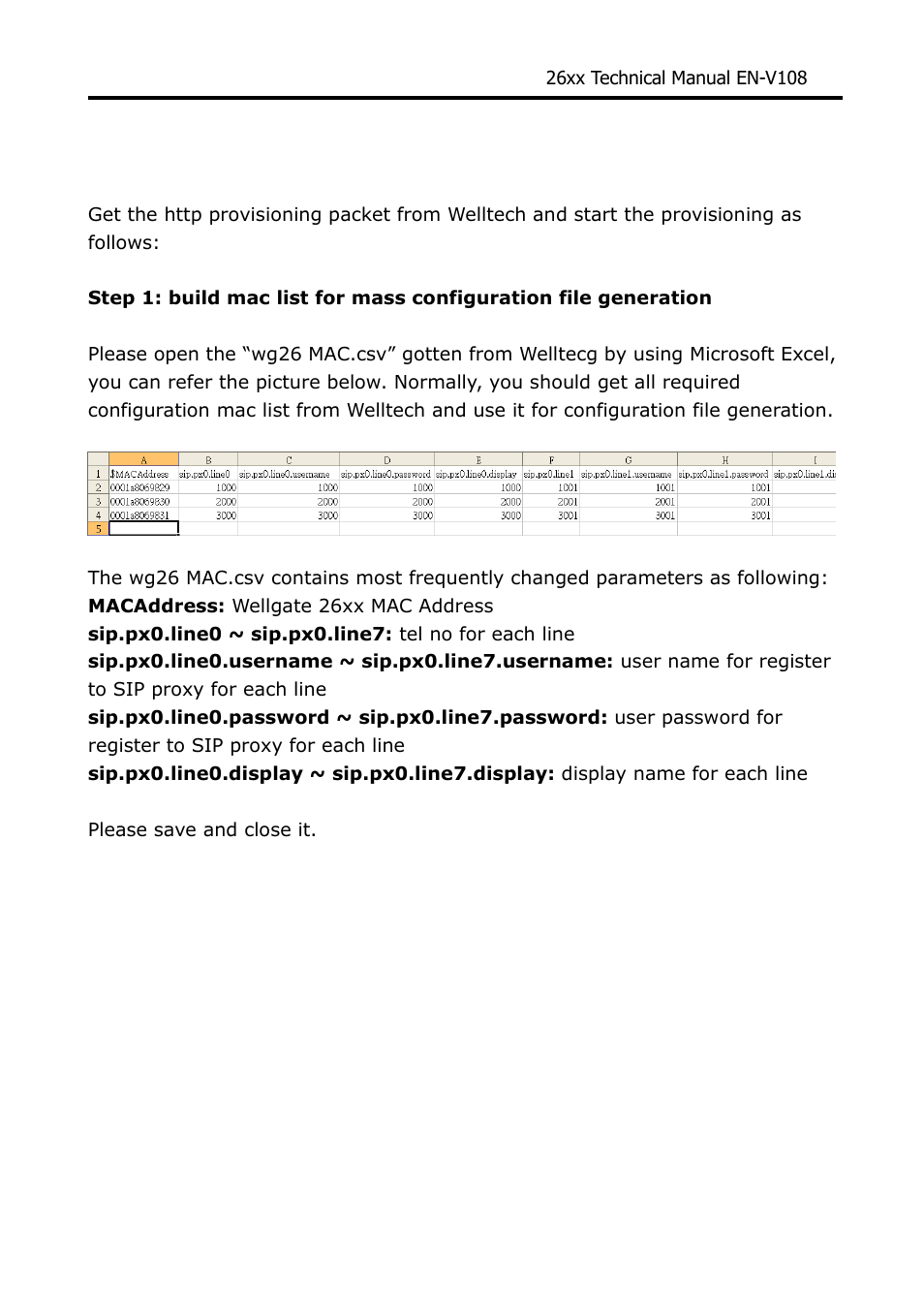 Welltech WG26xx Series V.1.08a User Manual | Page 93 / 95