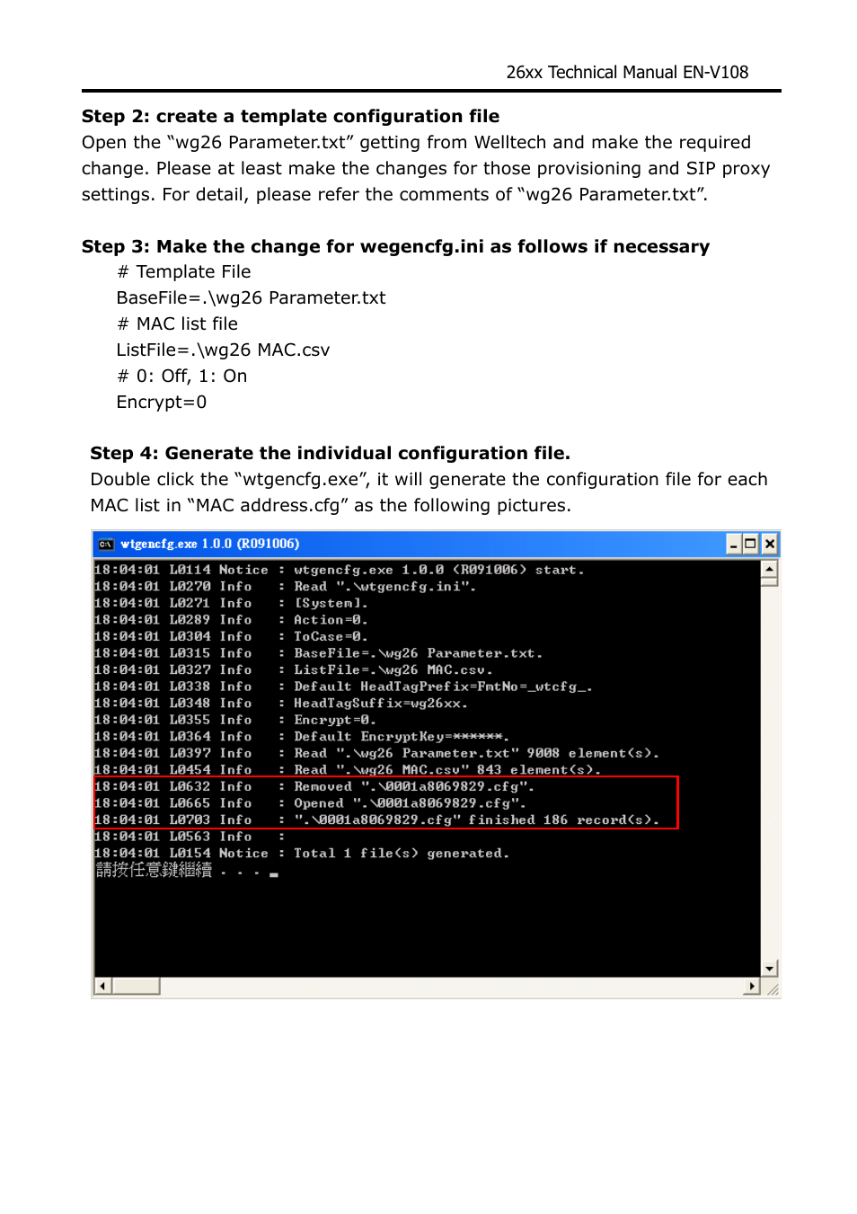 Welltech WG26xx Series V.1.08a User Manual | Page 94 / 95