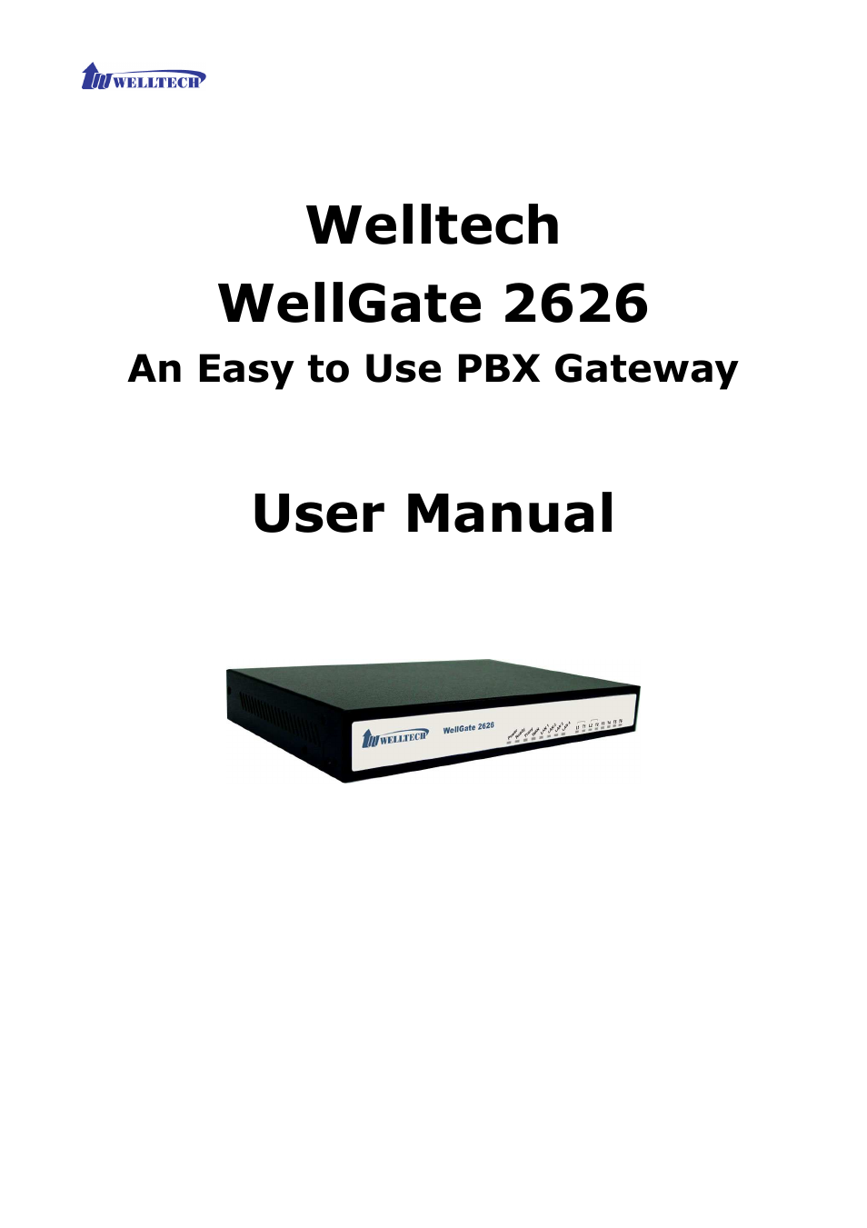 Welltech WG2626 V.2.0 User Manual | 33 pages