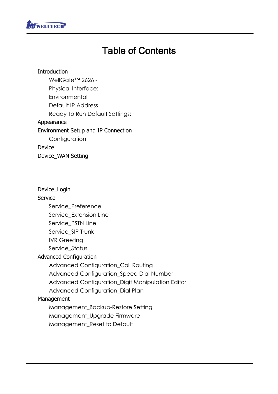 Welltech WG2626 V.2.0 User Manual | Page 2 / 33