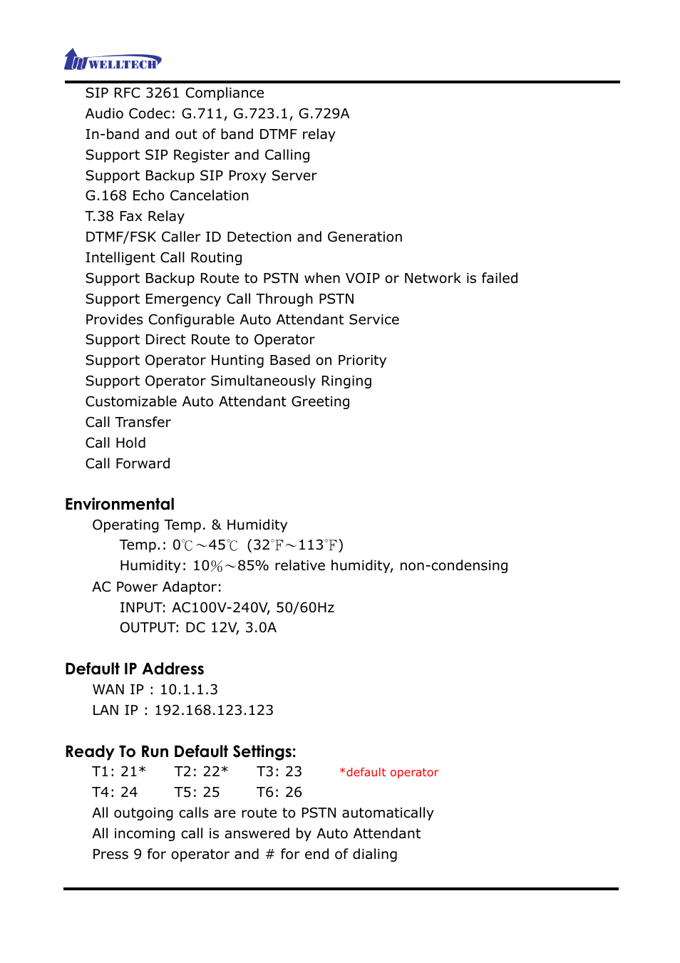Welltech WG2626 V.2.0 User Manual | Page 4 / 33