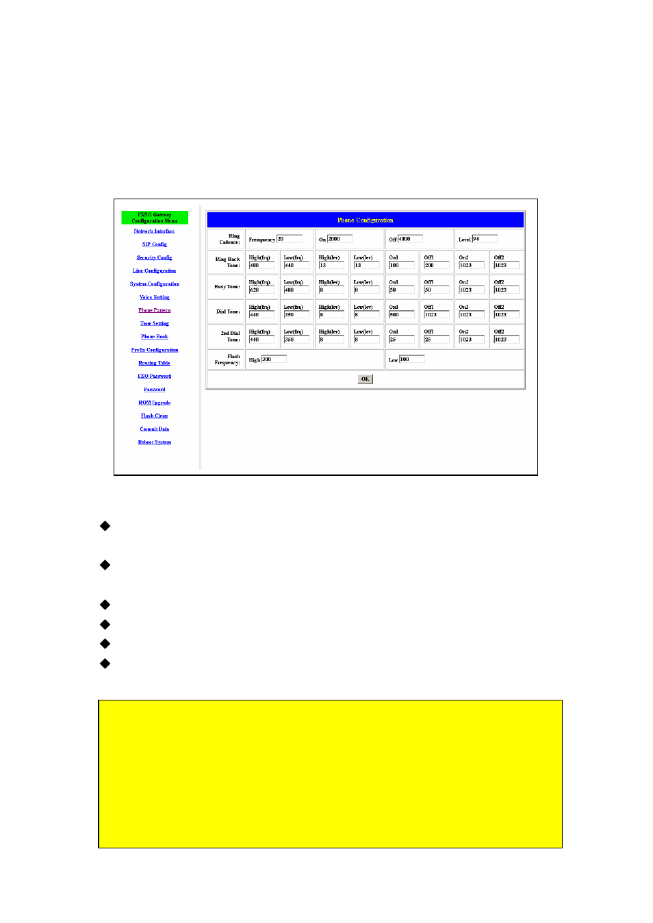 7 phone pattern | Welltech FXSO Gateway In SIP V.1.2 User Manual | Page 36 / 100