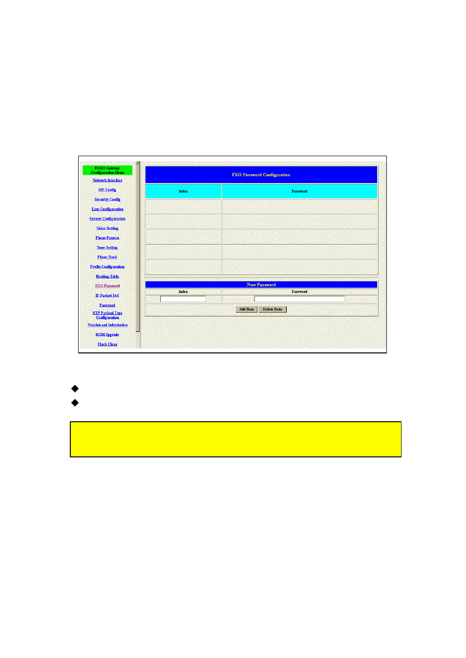12 fxo password | Welltech FXSO Gateway In SIP V.1.2 User Manual | Page 48 / 100