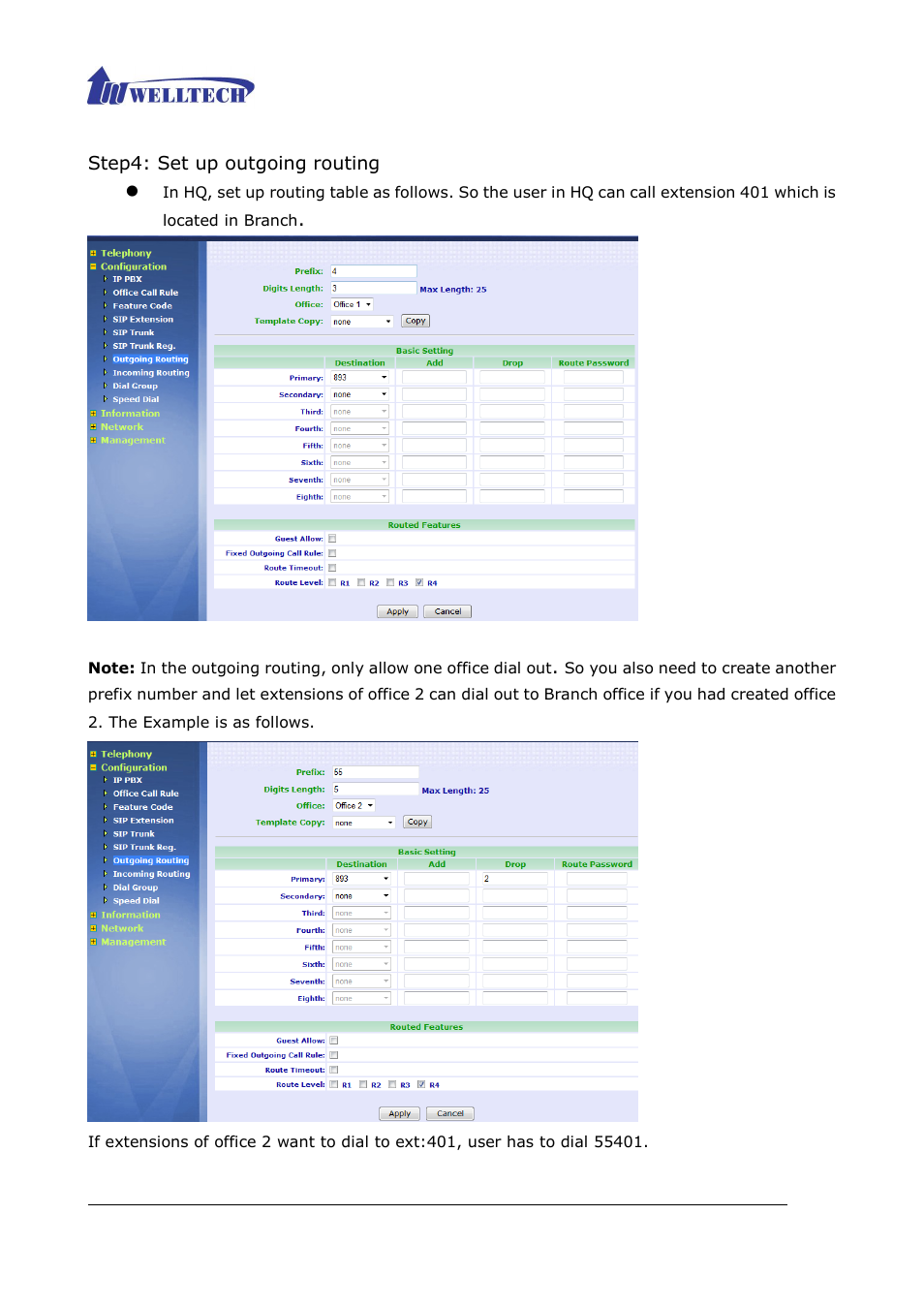 Welltech ePBX40 V.2.0 User Manual | Page 111 / 128