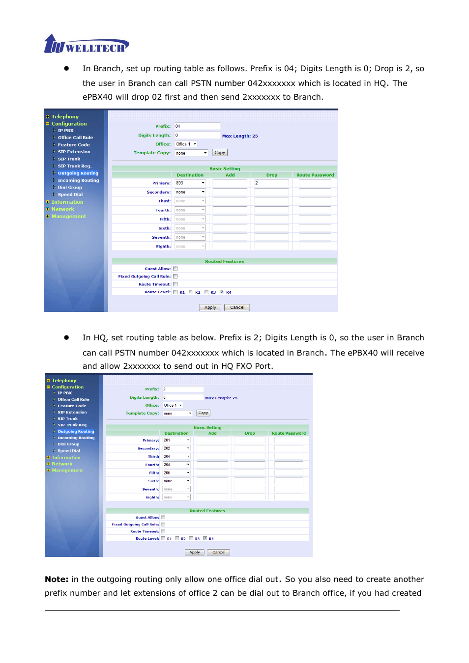 Welltech ePBX40 V.2.0 User Manual | Page 114 / 128