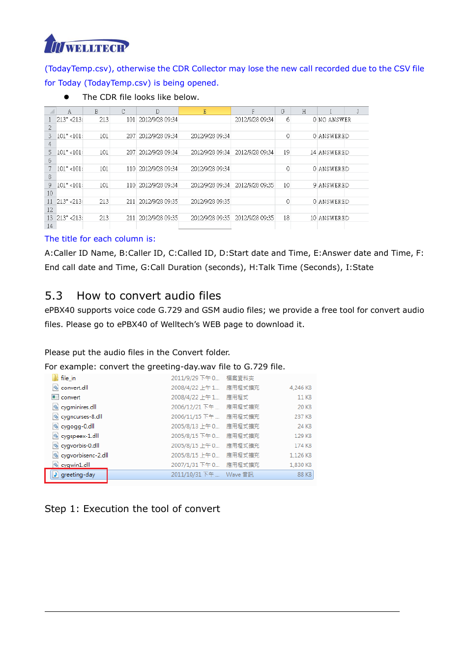 3 how to convert audio files | Welltech ePBX40 V.2.0 User Manual | Page 117 / 128