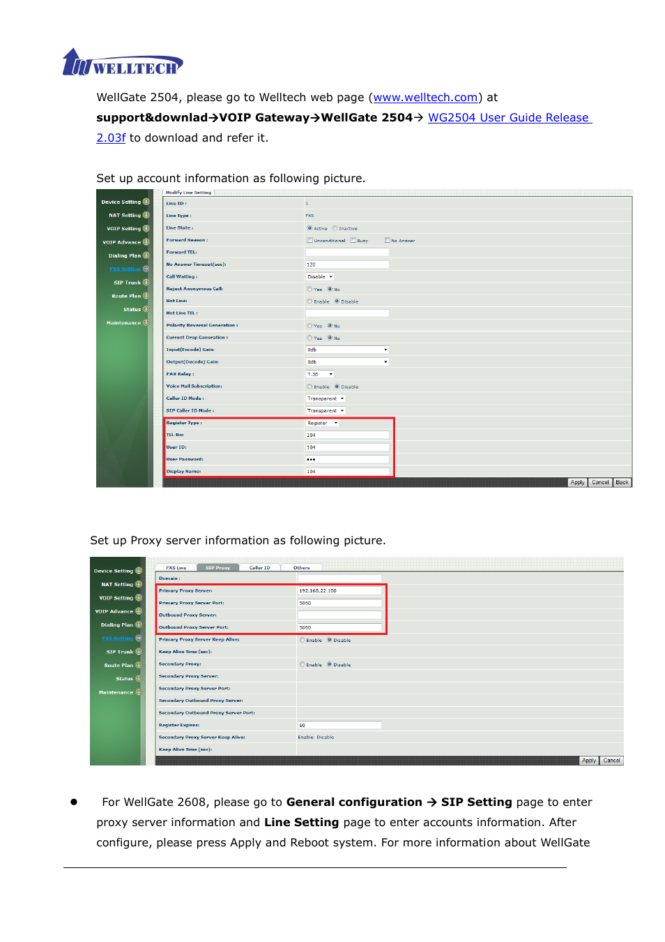Welltech ePBX40 V.2.0 User Manual | Page 99 / 128