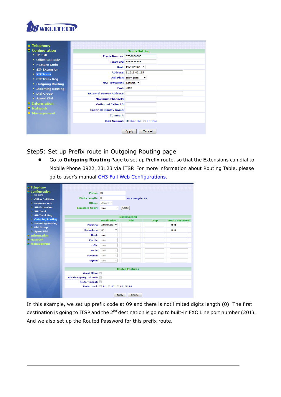 Welltech ePBX80 V.1.1 User Manual | Page 104 / 129