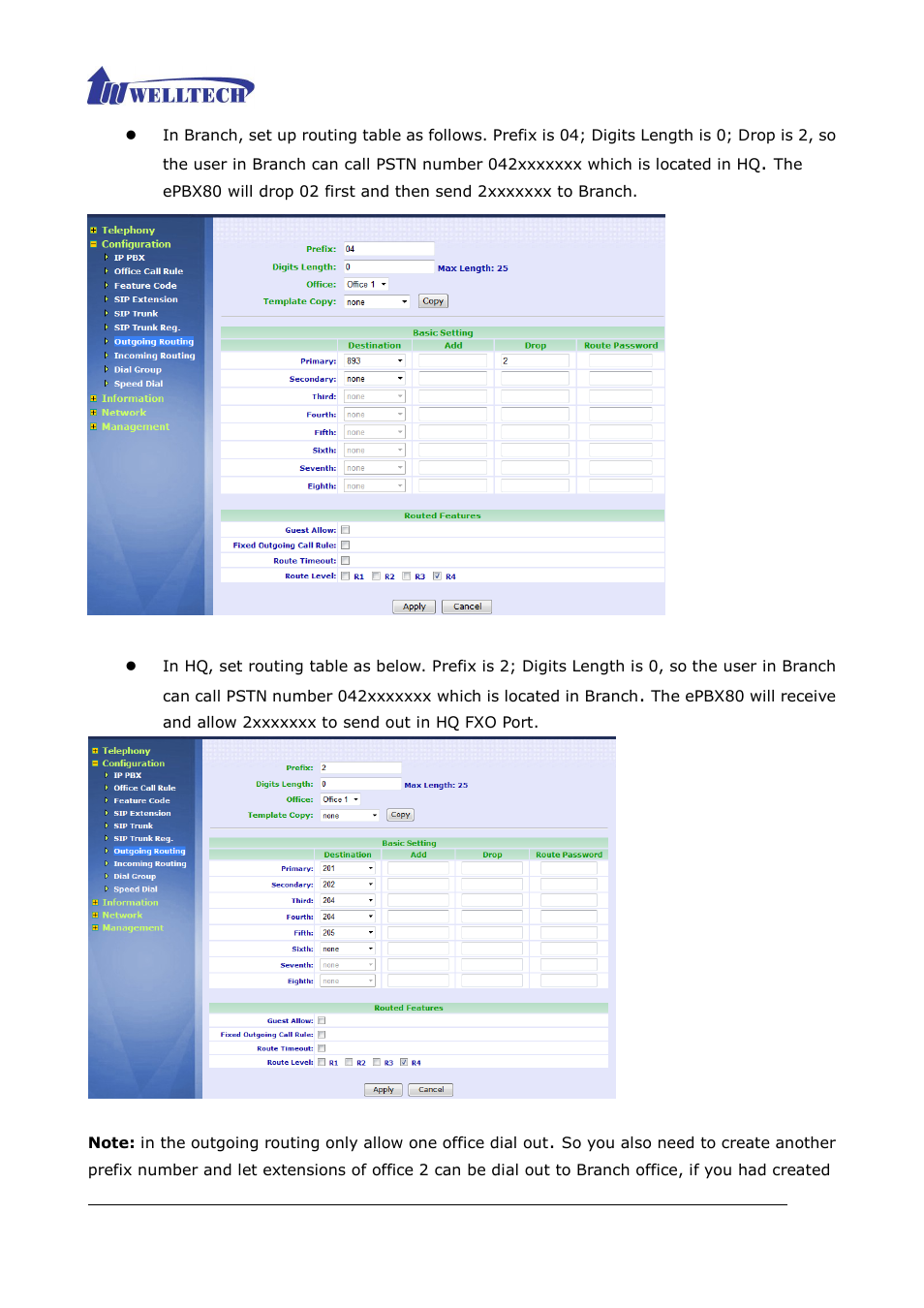 Welltech ePBX80 V.1.1 User Manual | Page 114 / 129