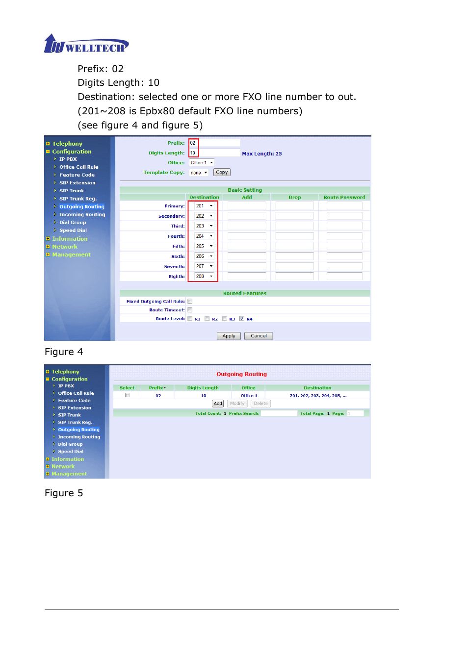 Welltech ePBX80 V.1.1 User Manual | Page 127 / 129