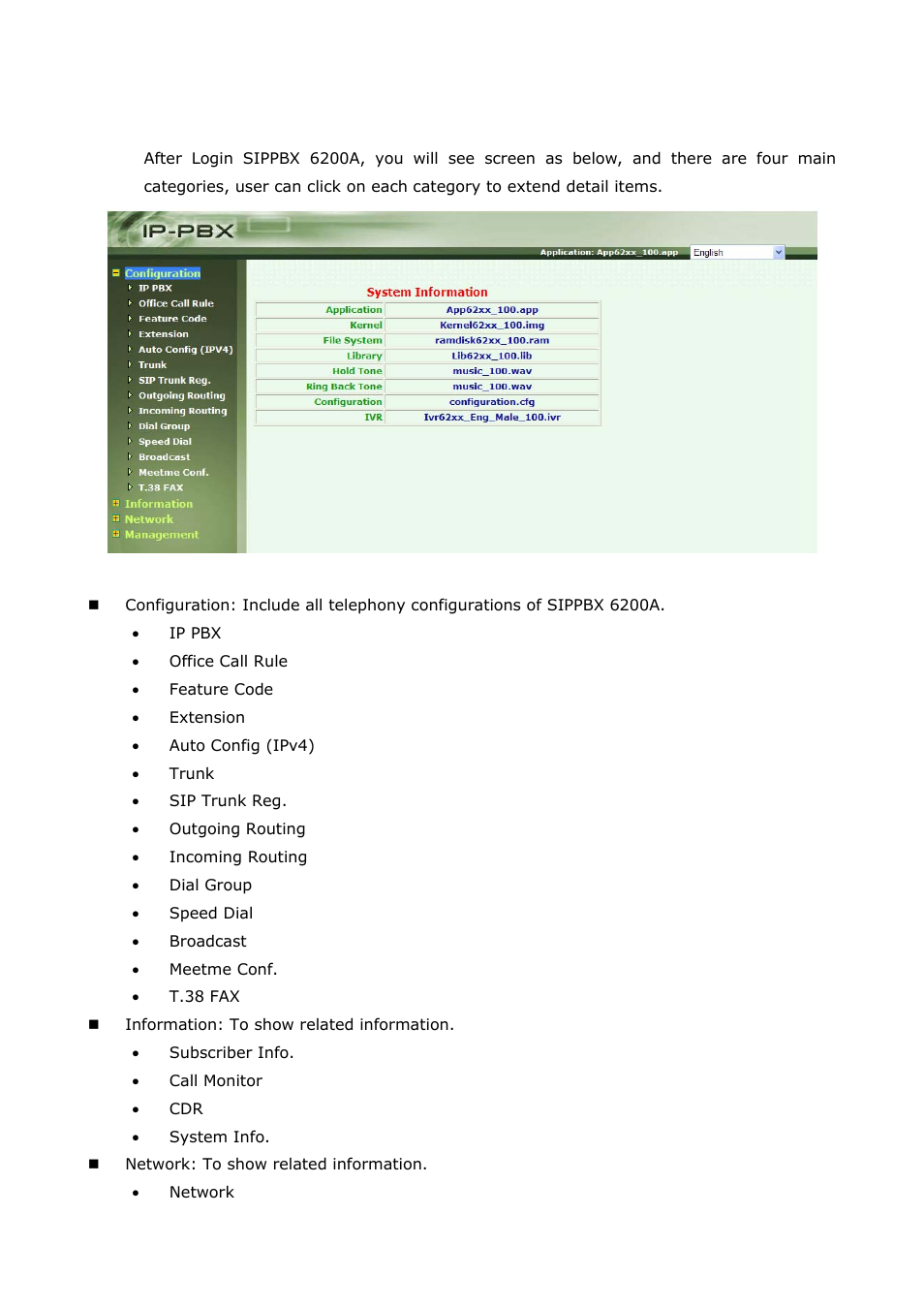 Ch3. full web configurations, Full web configurations | Welltech SIPPBX 6200A User Manual | Page 23 / 132