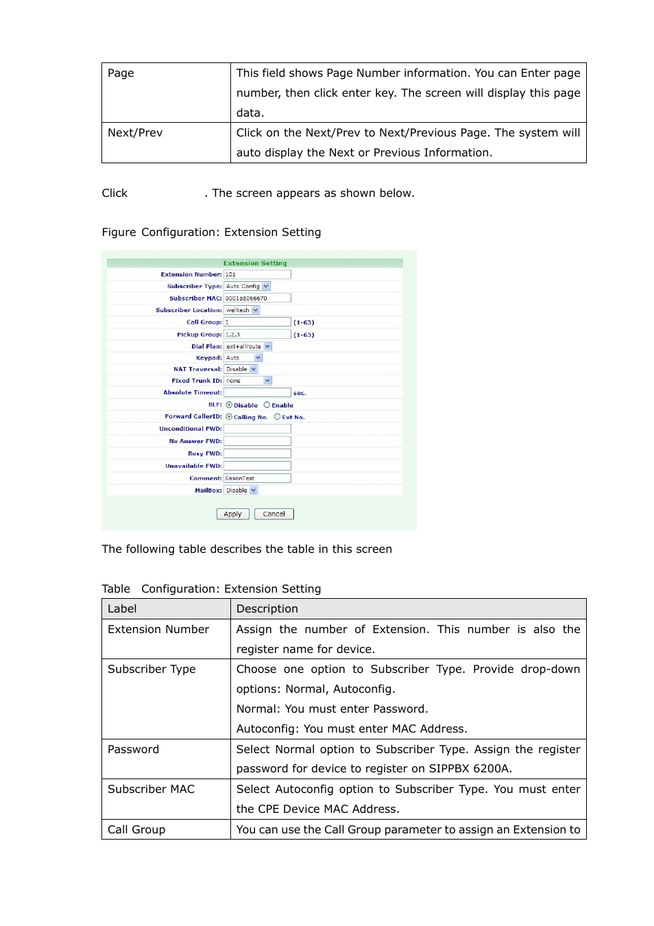 Welltech SIPPBX 6200A User Manual | Page 38 / 132