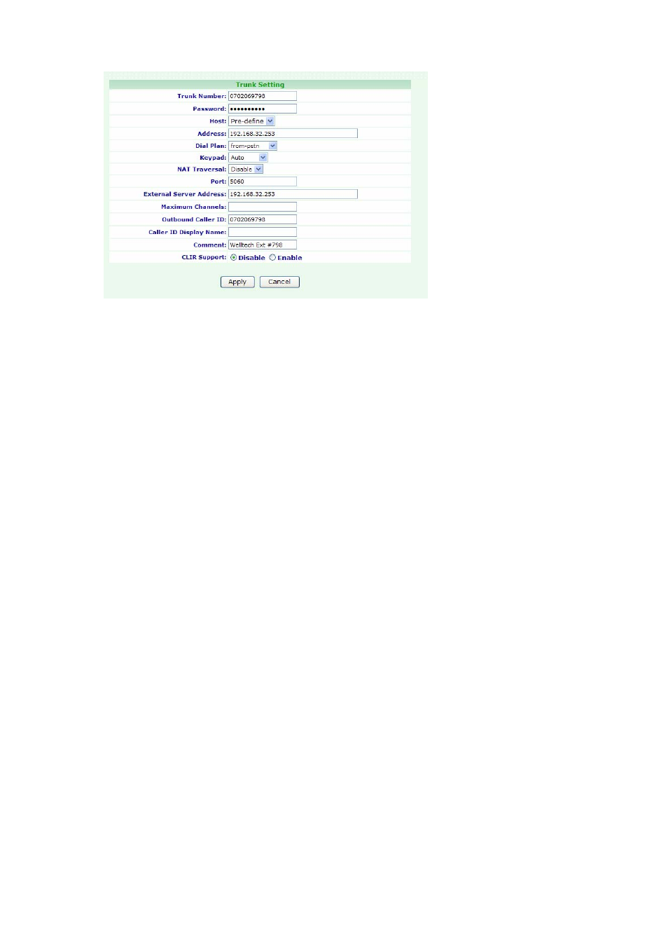 Welltech SIPPBX 6200A User Manual | Page 55 / 132