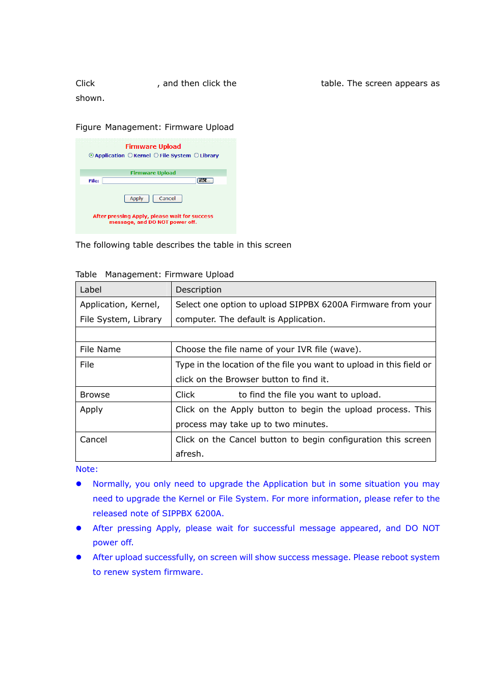 5 firmware upload | Welltech SIPPBX 6200A User Manual | Page 94 / 132