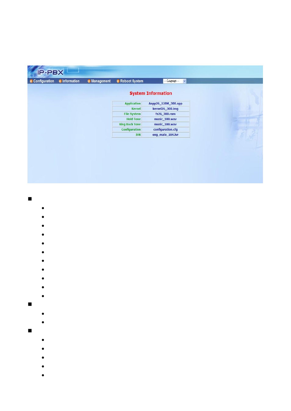 Ch3. full web configurations | Welltech ePBX-100A-128 User Manual | Page 19 / 124