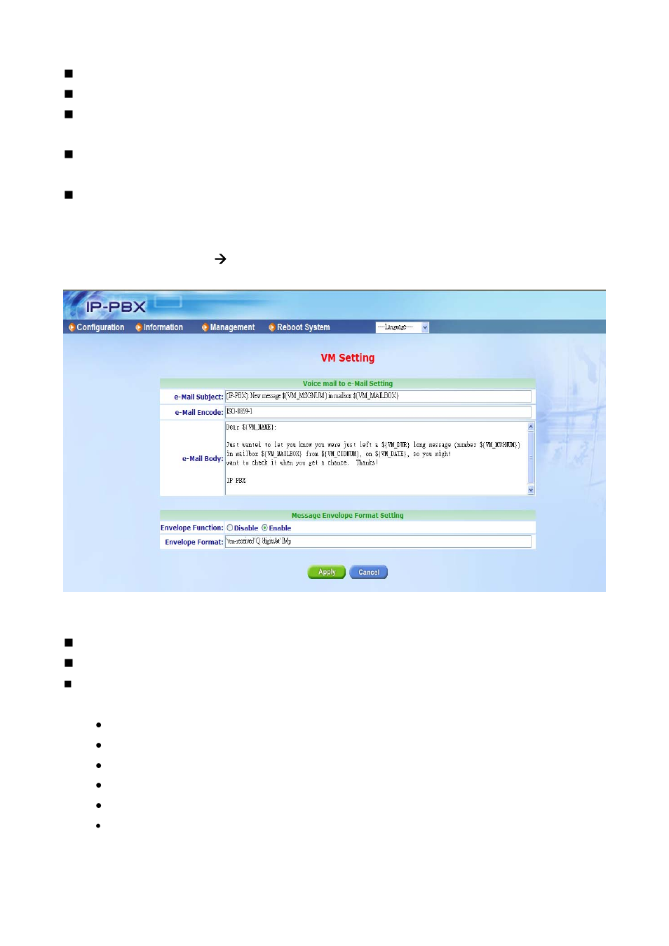 5 vm setting | Welltech ePBX-100A-128 User Manual | Page 58 / 124