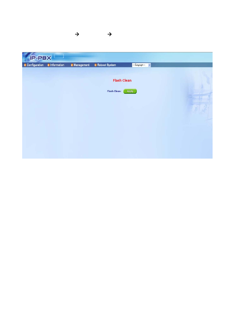 11 flash clean | Welltech ePBX-100A-128 User Manual | Page 64 / 124