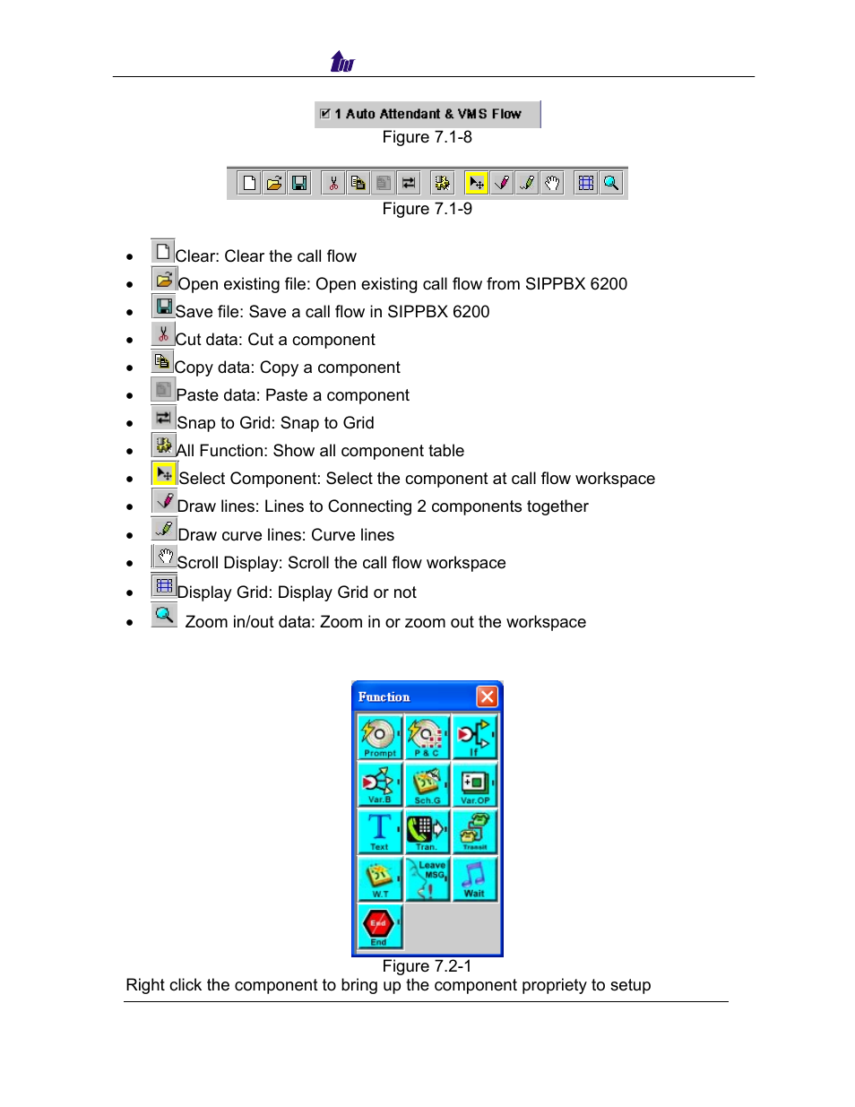 Auto attendant & vms functions, Ttendant, Unctions | Welltech SIPPBX 6200 V.3.1.0 User Manual | Page 114 / 225