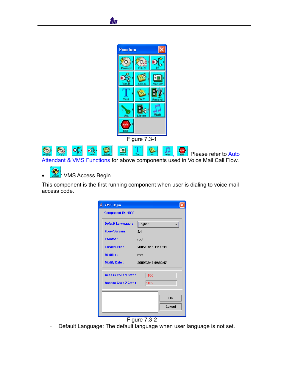 Voice mail retrieve functions, Oice, Etrieve | Unctions | Welltech SIPPBX 6200 V.3.1.0 User Manual | Page 129 / 225