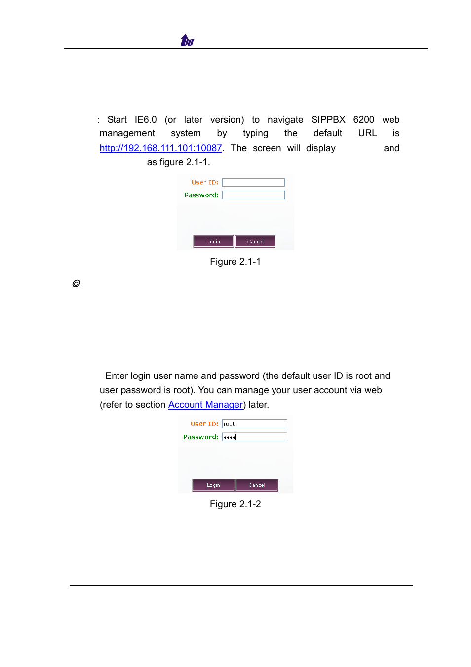 Logon sip pbx 6200, Ogon | Welltech SIPPBX 6200 V.3.1.0 User Manual | Page 15 / 225