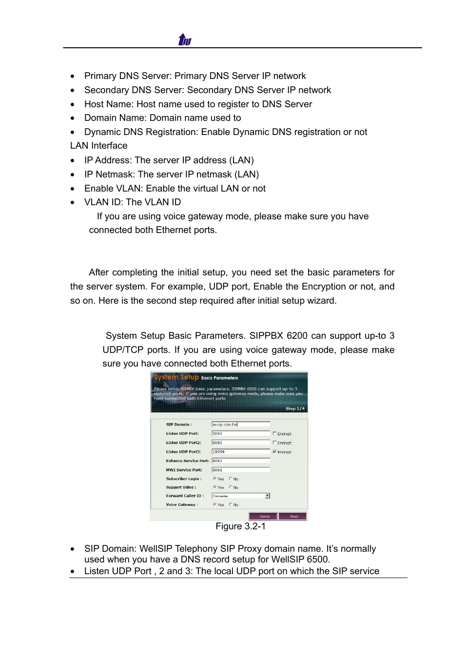 System setup wizard, Ystem, Etup | Izard | Welltech SIPPBX 6200 V.3.1.0 User Manual | Page 21 / 225