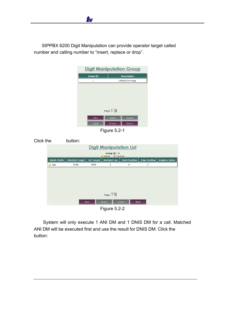 Digit manipulation, Igit, Anipulation | Welltech SIPPBX 6200 V.3.1.0 User Manual | Page 56 / 225