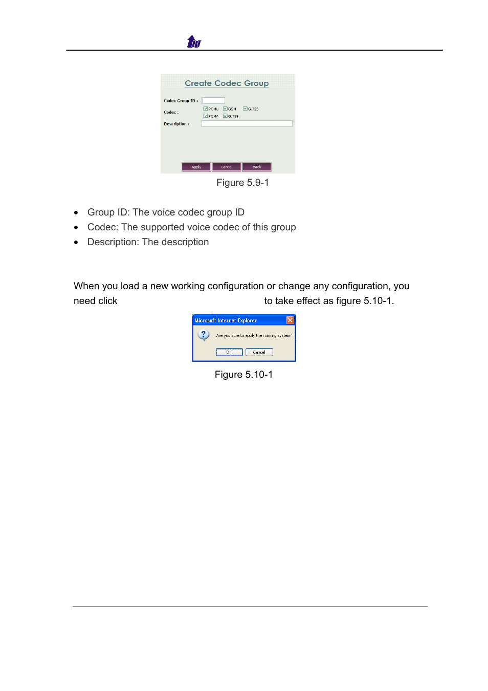 Apply change, Pply, Hange | Welltech SIPPBX 6200 V.3.1.0 User Manual | Page 64 / 225