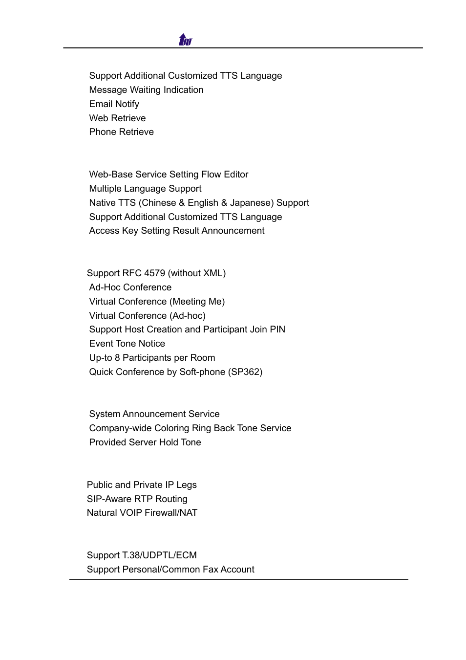 Welltech SIPPBX 6200 V.3.1.0 User Manual | Page 7 / 225