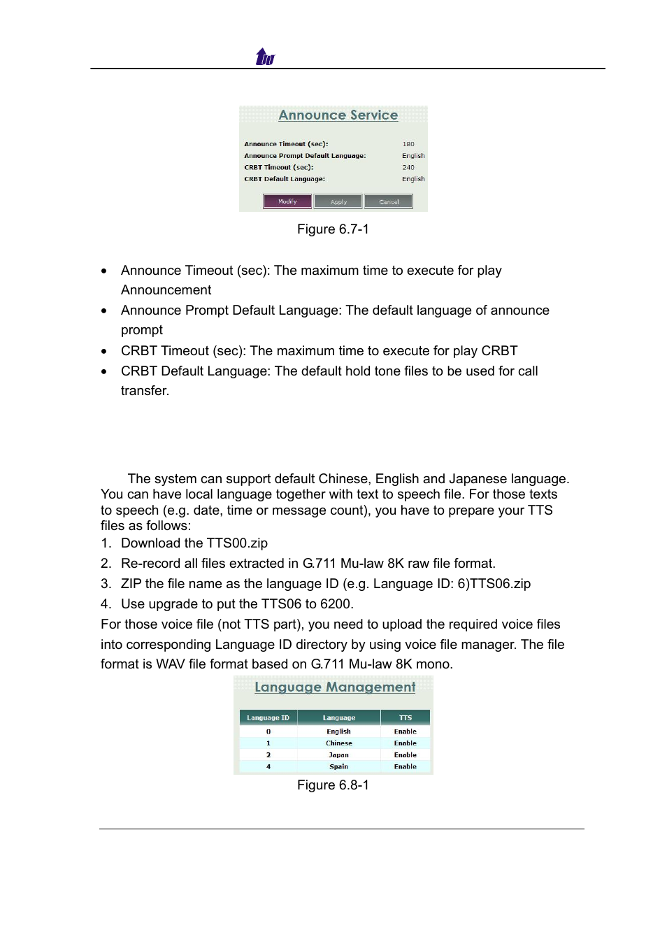 Language, Anguage | Welltech SIPPBX 6200 V.3.1.0 User Manual | Page 75 / 225