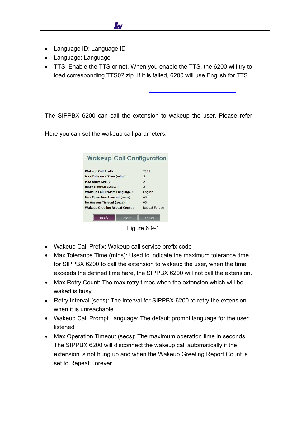 Wakeup call, Akeup | Welltech SIPPBX 6200 V.3.1.0 User Manual | Page 76 / 225