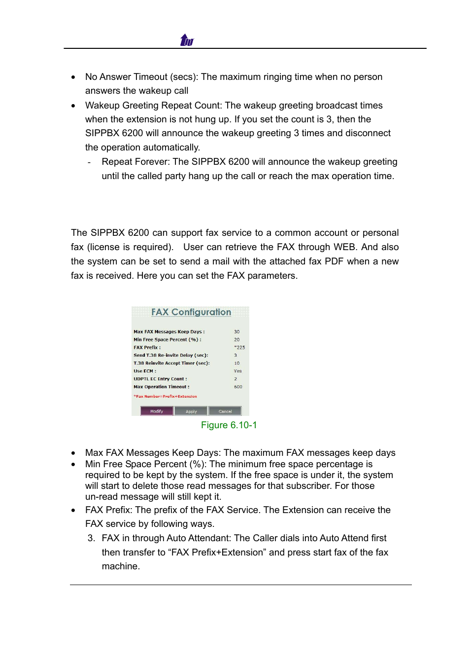 Fax setting, Etting | Welltech SIPPBX 6200 V.3.1.0 User Manual | Page 77 / 225