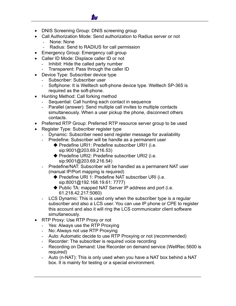 Welltech SIPPBX 6200 V.3.1.0 User Manual | Page 89 / 225