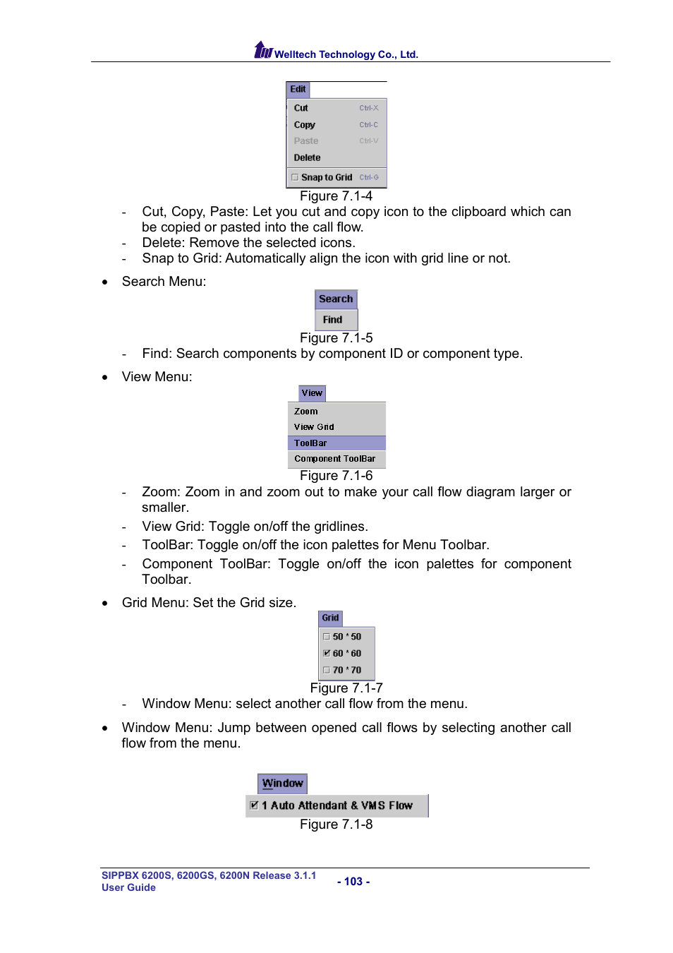 Welltech SIPPBX 6200 V.3.1.1 User Manual | Page 103 / 214