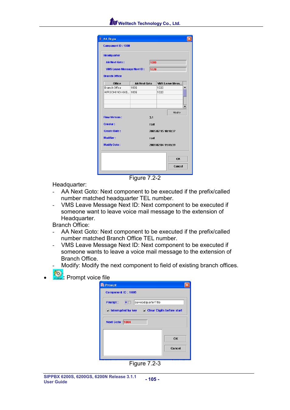 Welltech SIPPBX 6200 V.3.1.1 User Manual | Page 105 / 214