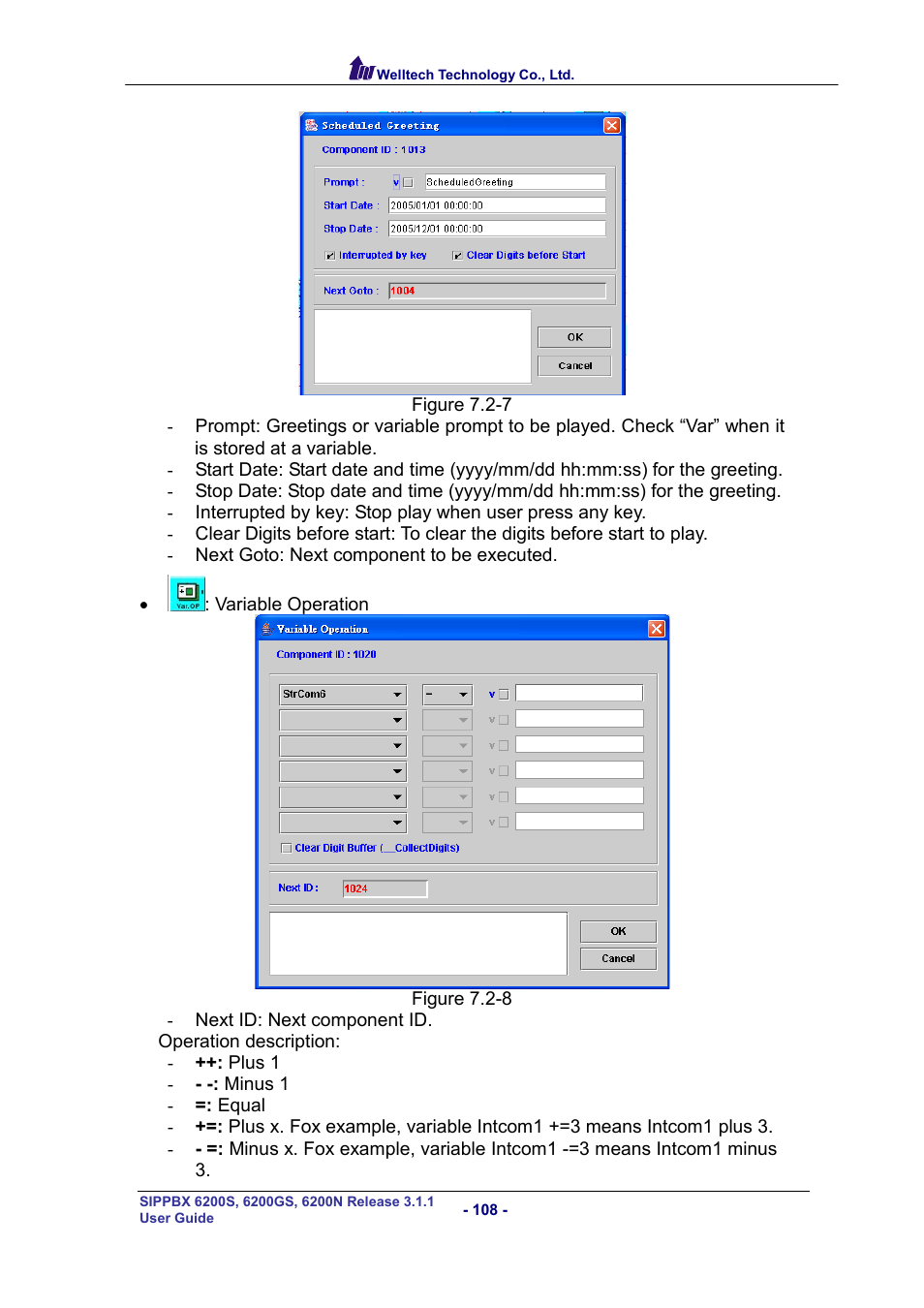 Welltech SIPPBX 6200 V.3.1.1 User Manual | Page 108 / 214