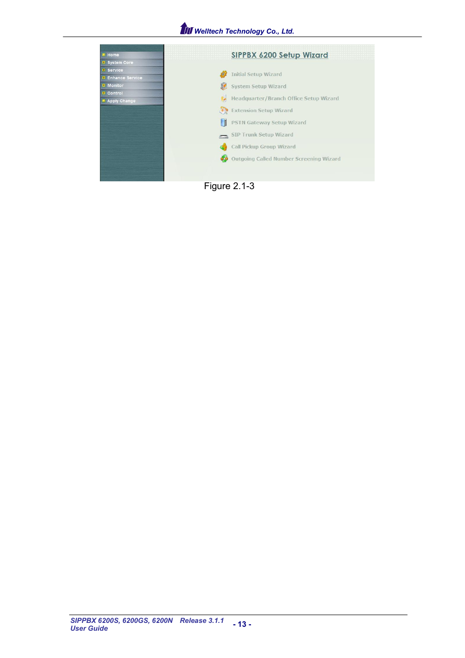 Welltech SIPPBX 6200 V.3.1.1 User Manual | Page 13 / 214