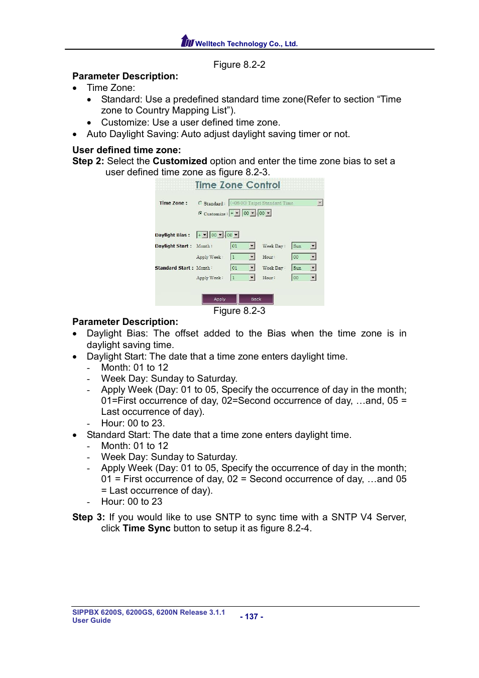 Welltech SIPPBX 6200 V.3.1.1 User Manual | Page 137 / 214