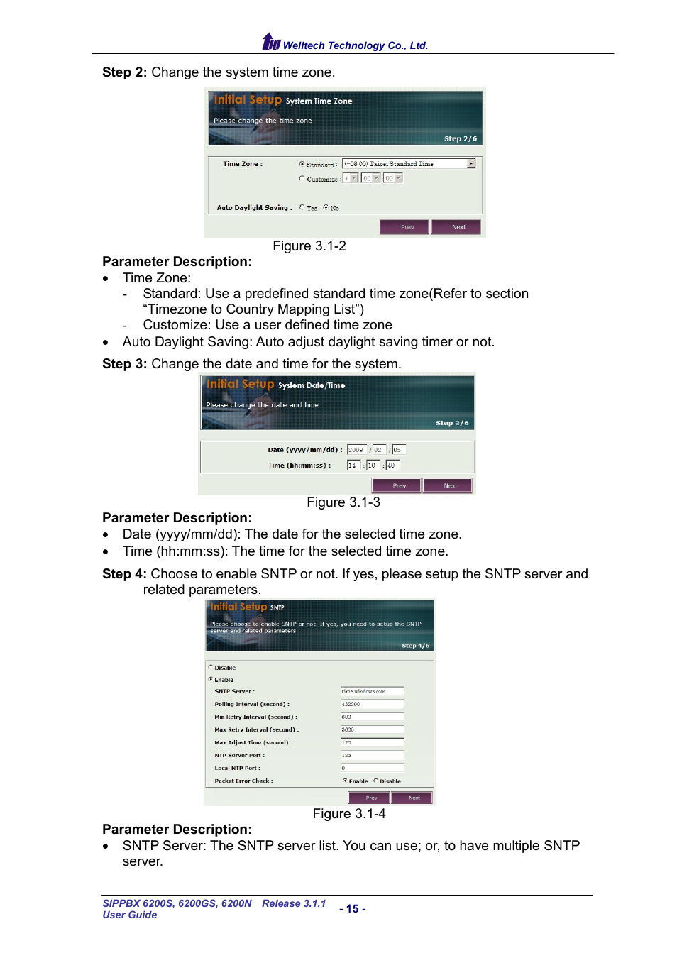 Welltech SIPPBX 6200 V.3.1.1 User Manual | Page 15 / 214